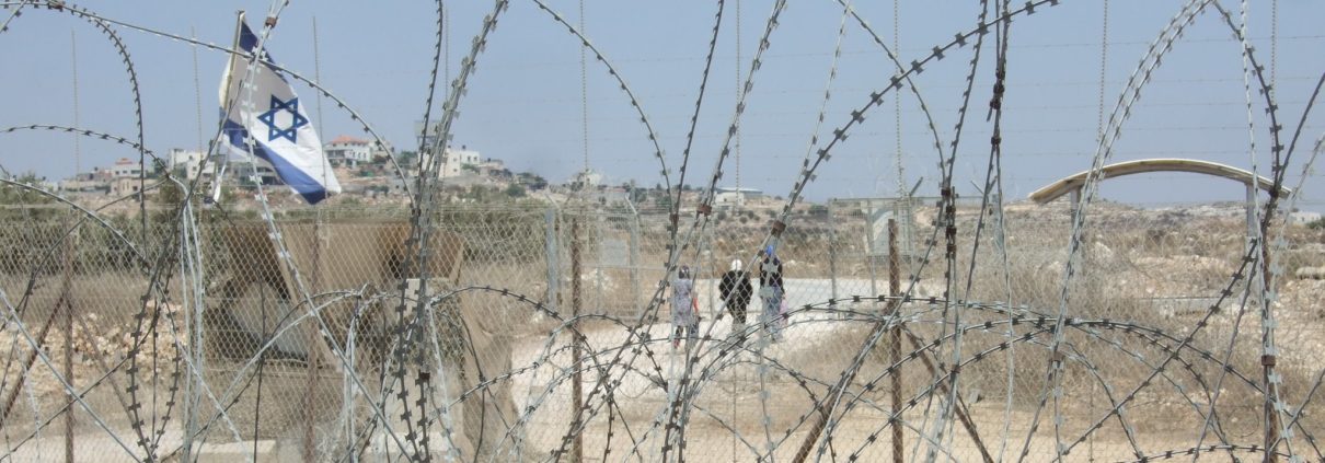Palestina alambrada ocupación israelí
