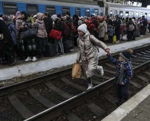 El éxodo de las mujeres de Ucrania