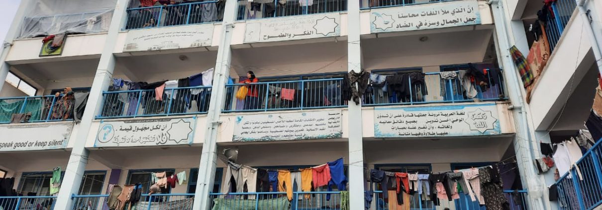 Gaza escuela refugio alto el fuego permanente