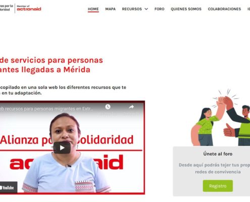 web apoyo personas migrantes