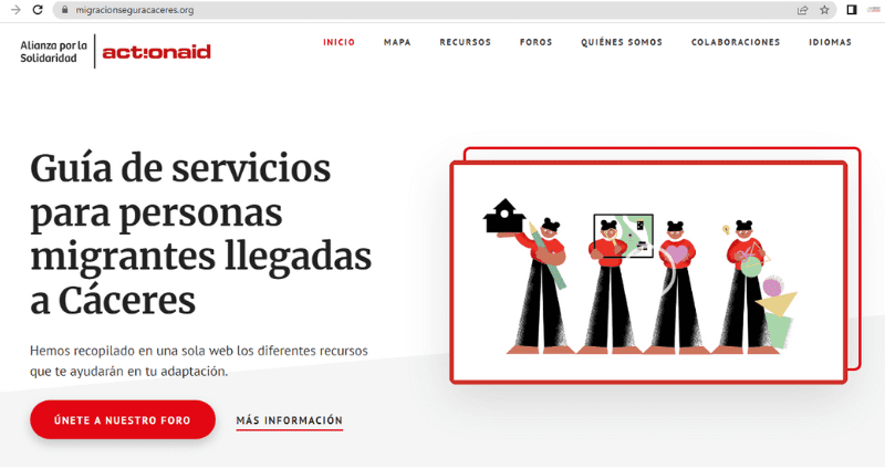 personas migrantes en Cáceres